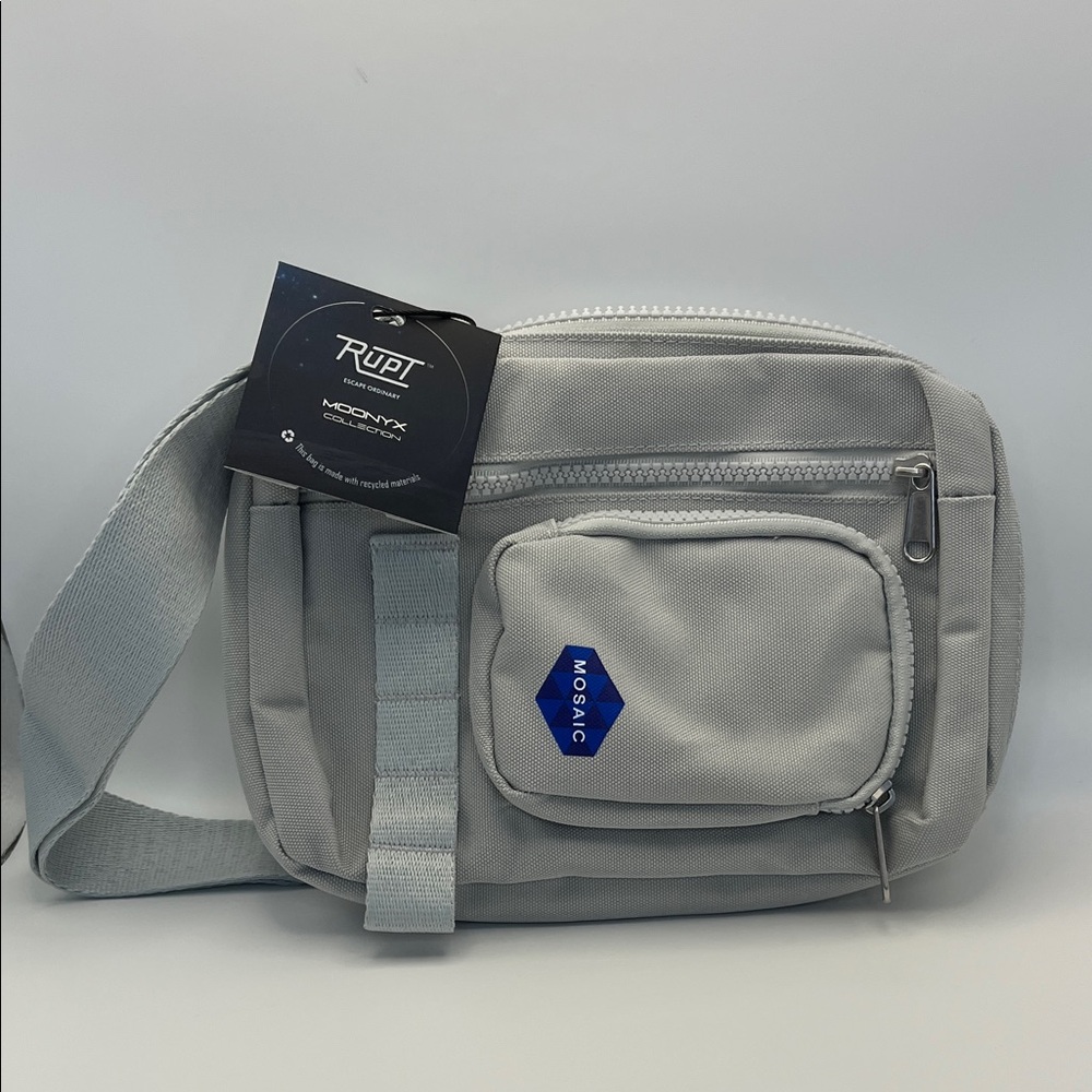 Mosaic Gray Mens or Women’s Crossbody Bag